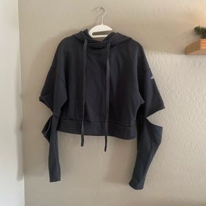 ALO hooded grey sweatshirt | M